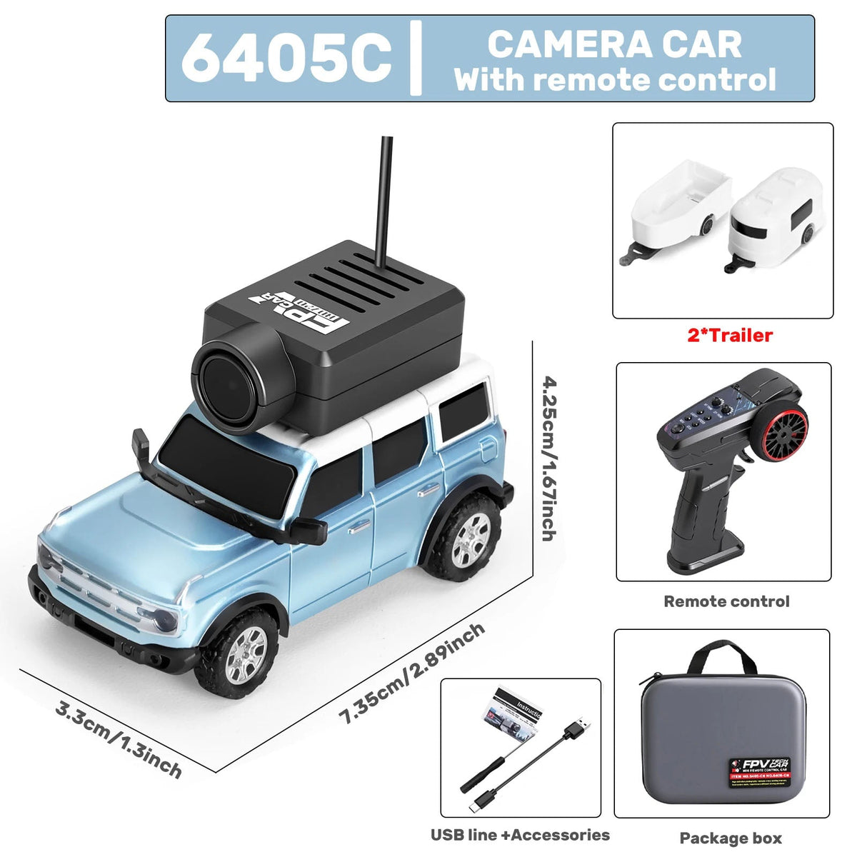 Mini RC Car with FPV Camera