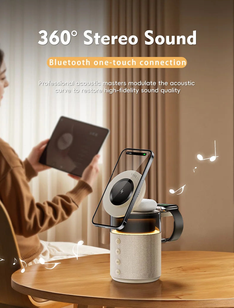 5-in-1 Magnetic Wireless Charging Station