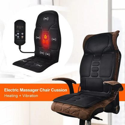 Multi-Mode Vibrating Massage Chair Pad