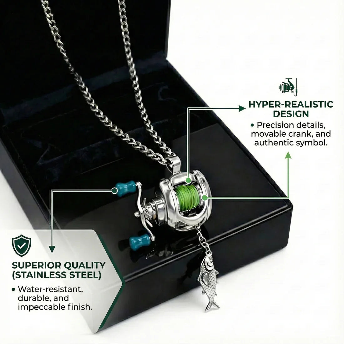 Fishing Reel Pendant